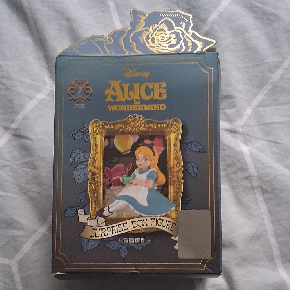 Disney Alice in Wonderland Blue and Gold Figure Miniso Blind Box